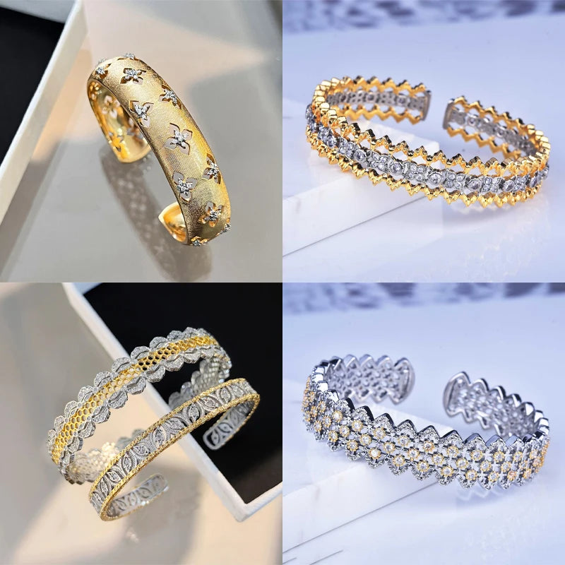 Fashion trend women's luxury jewelry retro personality exquisite bracelet wedding party holiday gift